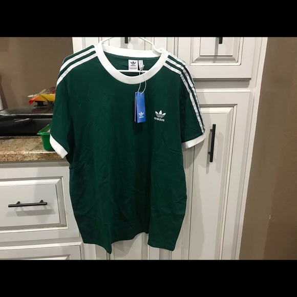 adidas Tops - Adidas new hunter green trefoil  tee XL size
